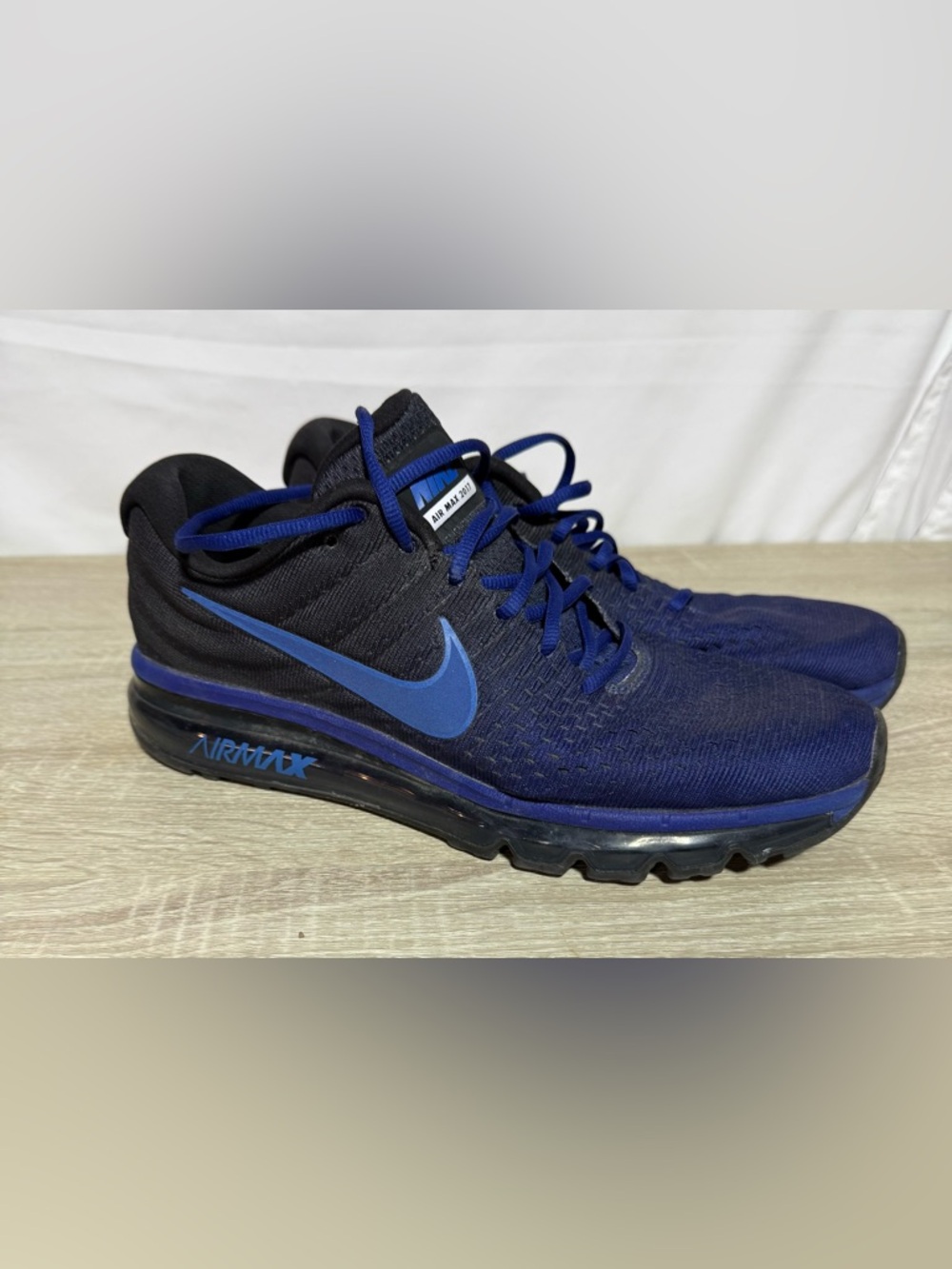 Nike Air Max 2017 Hyper Cobalt Deep Royal Blue Navy  sz 15.5 Men's